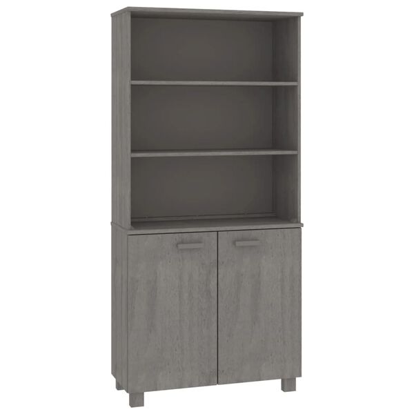 vidaXL Buffet HAMAR Bois massif de pin Gris clair