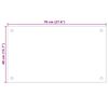 vidaXL Dosserets de cuisine 2 pcs transparent 70x40 cm verre tremp&eacute;