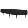 vidaXL Chaise longue noir velours