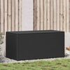 vidaXL Boîte de rangement de jardin résine tressée 100x50x50 cm noir