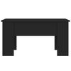 vidaXL Table basse noir 79x49x41 cm bois d'ing&eacute;nierie