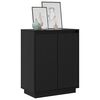 vidaXL Buffet Noir 60x34x75 cm Bois massif de pin