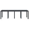 vidaXL Table de Jardin Anthracite 250 x 100 x 73 cm polyrotin