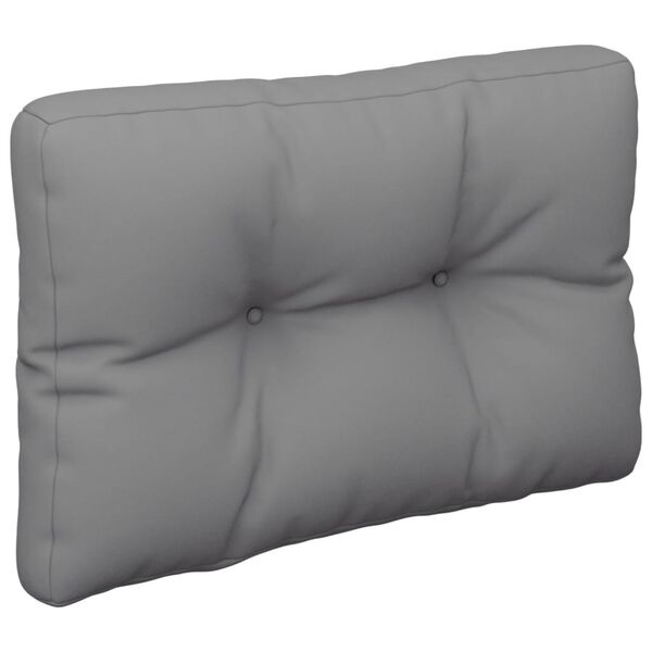 vidaXL Coussins de palette lot de 2 gris tissu