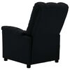 vidaXL Fauteuil inclinable &eacute;lectrique noir tissu