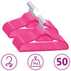 vidaXL Cintres antid&eacute;rapants 50 pcs Rose Velours
