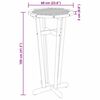 vidaXL Table de bar de jardin &Oslash;60x105 cm Bois d'acacia solide