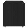 vidaXL Armoire de rangement jardin noir 110x55x60,5 cm résine tressée