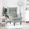vidaXL Fauteuil gris clair velours