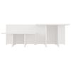vidaXL Tables basses 2 pcs Blanc 111,5x50x33 cm Bois d'ing&eacute;nierie
