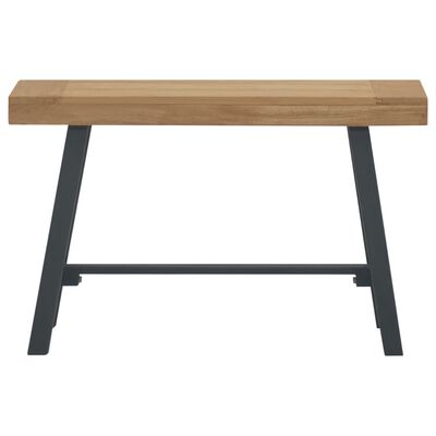 vidaXL Banc 80 cm Bois massif de teck