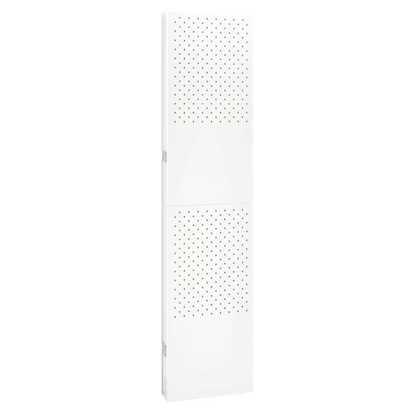 vidaXL Cloison de s&eacute;paration 5 panneaux Blanc 200x180 cm Acier