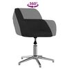 vidaXL Chaise pivotante de bureau Noir Tissu