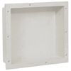 vidaXL Niche de douche blanc mat 41x36x10 cm