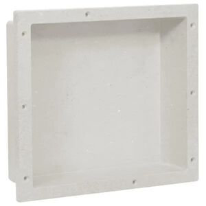 vidaXL Niche de douche blanc mat 41x36x10 cm