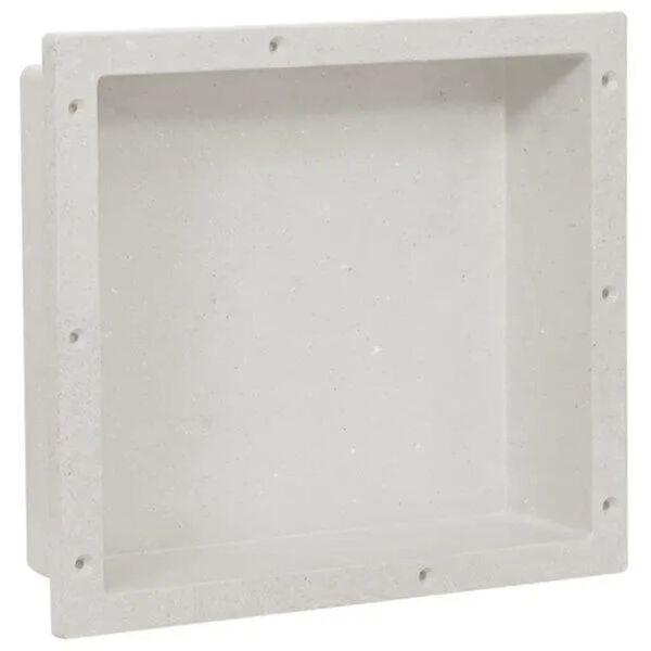vidaXL Niche de douche blanc mat 41x36x10 cm