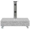 vidaXL Socle de parasol Gris clair 45x25x8,3 cm Granite
