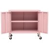 vidaXL Armoire de rangement Rose 60x35x56 cm Acier