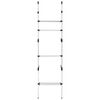 vidaXL Système de garde-robe télescopique avec étagères Aluminium