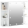 vidaXL Armoire &agrave; miroir avec LED Blanc 70x16,5x60 cm