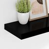 vidaXL &Eacute;tag&egrave;re murale flottante noir 90x23,5x3,8 cm MDF