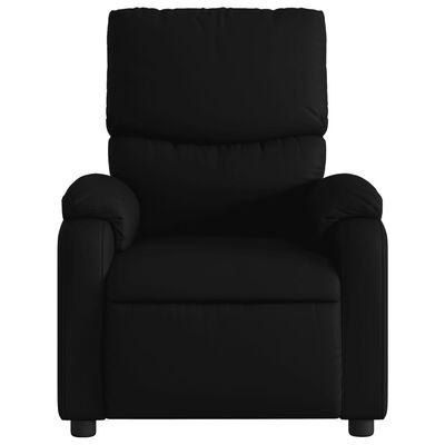 vidaXL Fauteuil inclinable de massage électrique noir similicuir