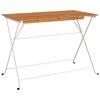 vidaXL Table de bistro pliante 100x54x71cm Bois acacia solide et acier
