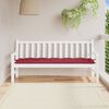 vidaXL Coussin de banc de jardin rouge bordeaux 180x50x7 cm