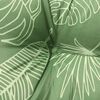 vidaXL Coussin de banc de jardin motif de feuilles 150x50x7 cm