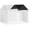 vidaXL Cage pour lapins Argent 400 x 78 x 78 cm Acier galvanis&eacute;