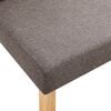vidaXL Chaises &agrave; manger lot de 4 taupe tissu