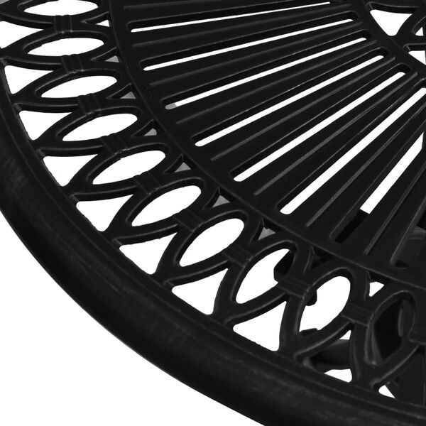 vidaXL Table de jardin Noir 62x62x65 cm Aluminium coul&eacute;