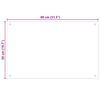 vidaXL Dosseret de cuisine Transparent 80x50 cm Verre trempé