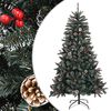 vidaXL Sapin de No&euml;l artificiel avec support Vert 150 cm PVC