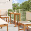 vidaXL Ensemble bistro de jardin 6 pcs Marron Bois d'Acacia Massif