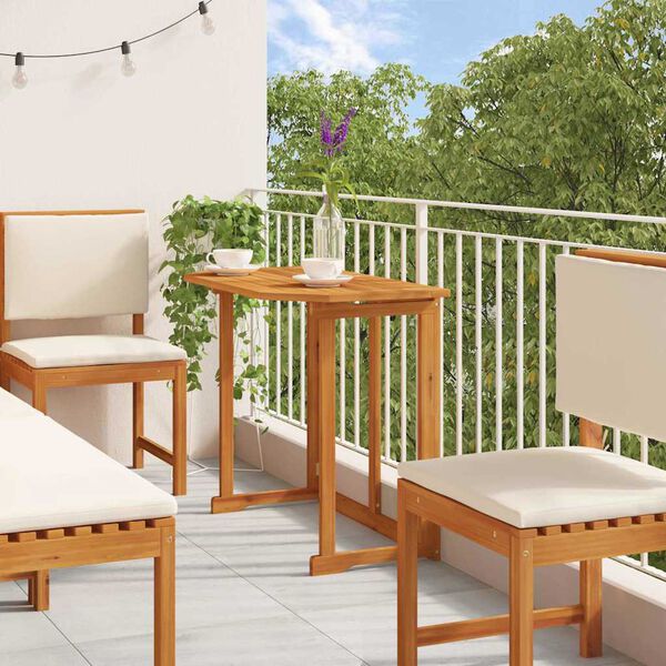 vidaXL Ensemble bistro de jardin 6 pcs Marron Bois d'Acacia Massif