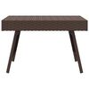 vidaXL Table d'appoint pliable marron 60x40x38 cm résine tressée