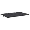 vidaXL Coussin de banc de jardin noir 150x(50+50)x7 cm tissu oxford