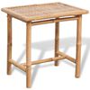 vidaXL Mobilier de bistro 3 pcs avec coussins Bambou