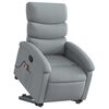 vidaXL Fauteuil inclinable de massage gris clair tissu