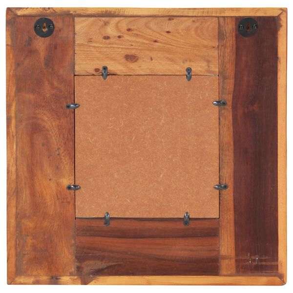 vidaXL Miroir avec revêtement Bouddha 50x50 cm Bois de récupération