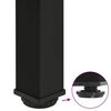 vidaXL Pieds de table console 4 pi&egrave;ces Noir 72-74 cm Acier