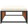 vidaXL Tabouret de jardin avec coussin 68x68x30cm bois massif d'acacia