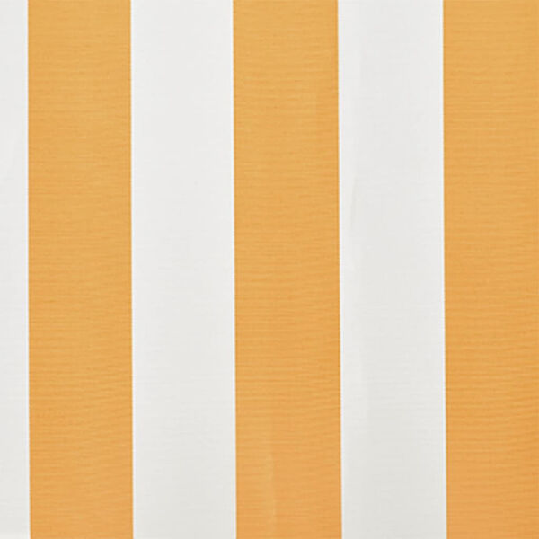 vidaXL Tissu d'auvent Jaune tournesol/blanc 4 x 3 m (cadre non inclus)