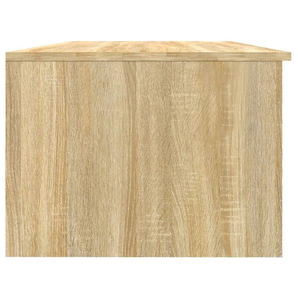 vidaXL Table basse ch&ecirc;ne sonoma 102x50x36 cm bois d'ing&eacute;nierie