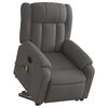 vidaXL Fauteuil inclinable de massage électrique gris foncé tissu