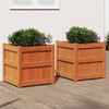 vidaXL Jardini&egrave;res 2 pcs cire marron bois de pin massif