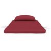 vidaXL Coussins de chaise adirondack lot de 2 rouge bordeaux