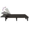 vidaXL Chaise longue double noir 155x138x83 cm polypropyl&egrave;ne