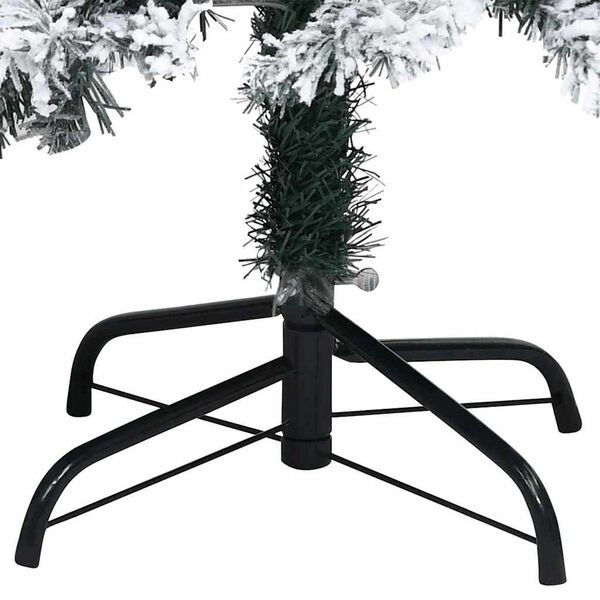 vidaXL Arbre de No&euml;l artificiel pr&eacute;-&eacute;clair&eacute; et boules vert 210 cm PVC